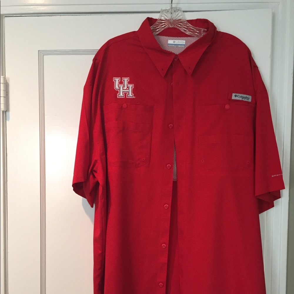 University of Houston Columbia Fishing Shirt